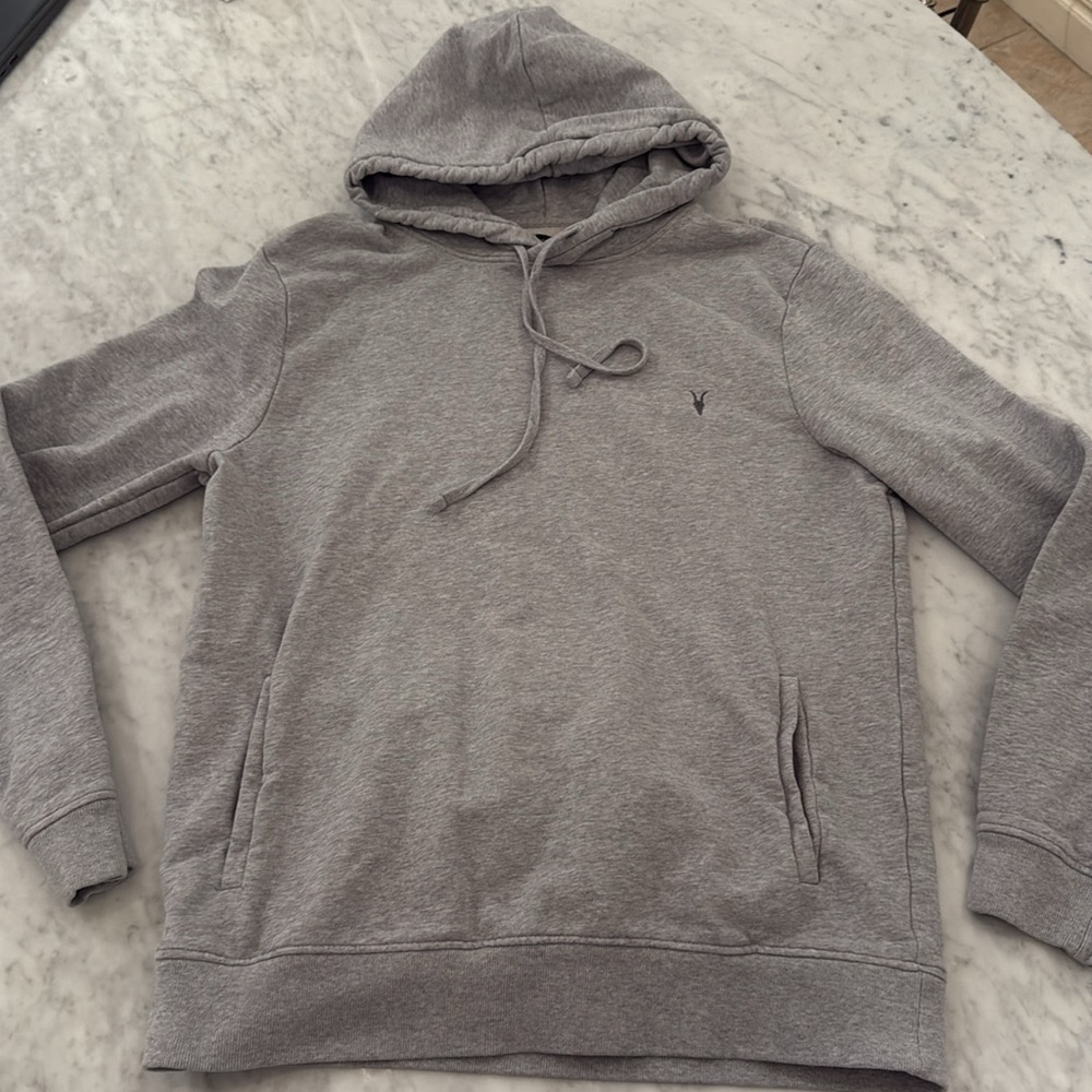 All Saints Light Gray Pullover Hoodie - Picture 5 of 10
